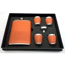 Set cadou sticlă cu 4 pahare și pâlnie