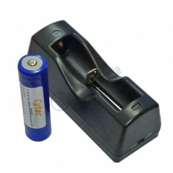 Încărcător de baterii Cytac + o baterie 18650