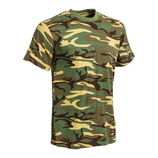 Tricou camuflaj woodland
