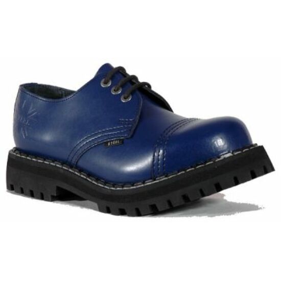 Bocanci Steel Boots cu 3 găuri, albastru curat