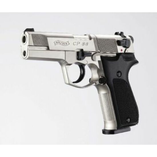 Pistol cu CO2 Walther CP88 , nichelat, mâner din plastic
