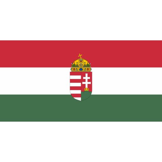 Drapel Ungaria cu stema